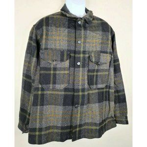 Vintage MEN'S PENDLETON PLAID virgin WOOL HEAVY
